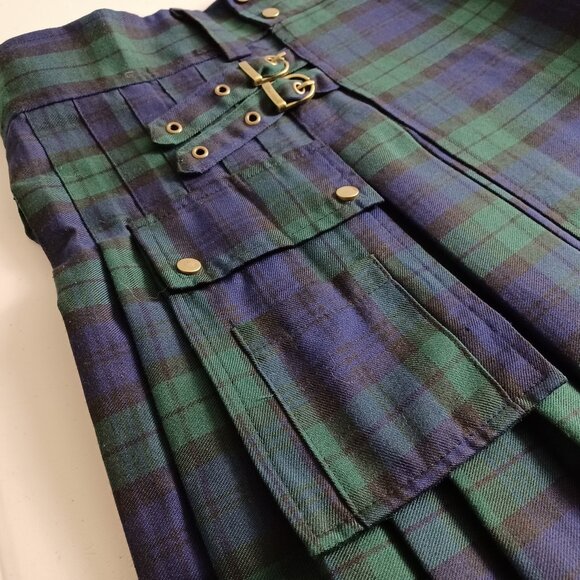 Utility Tartan Plaid Kilt - Picture 5 of 13